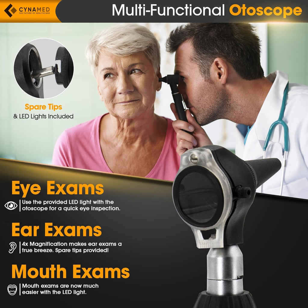 2-in-1 Ear Scope Set with Sight Chart and Carry Case G1875