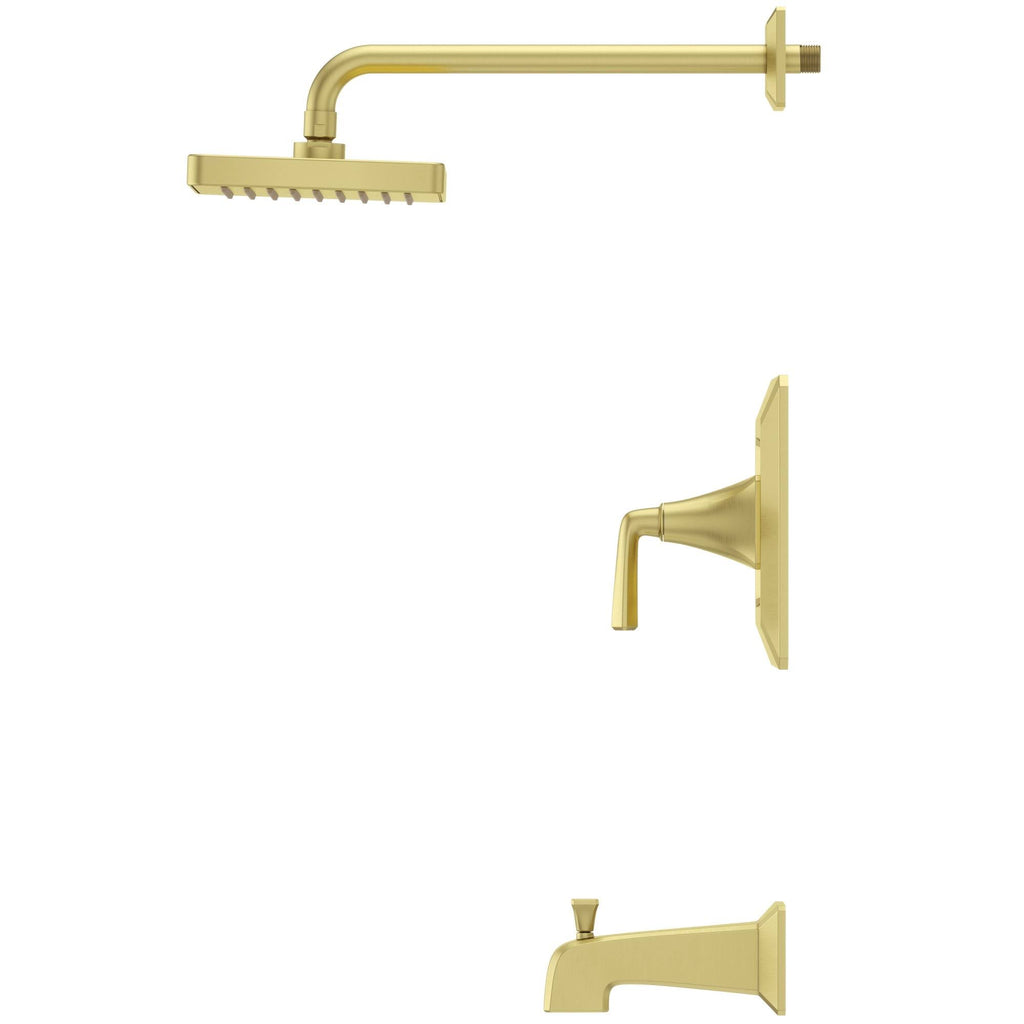 Single Handle Tub and Shower Trim Package in Tuscan Bronze Y14358