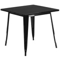 Black Metal Indoor Outdoor Table O4869