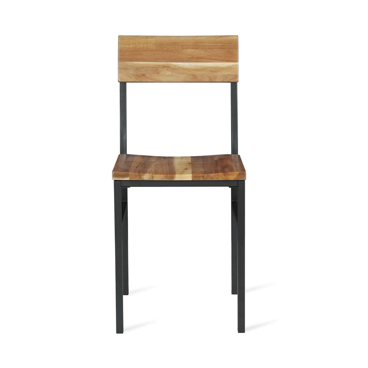 Natural Gray Wood and Metal Dining Chair (2-Pack) Z8919