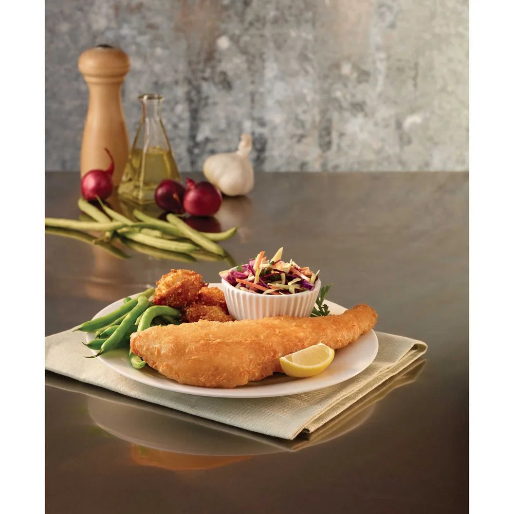 6 Ounce Golden Ale Beer Battered Boneless Alaska Cod Natural Fillets, 10 Pound V256