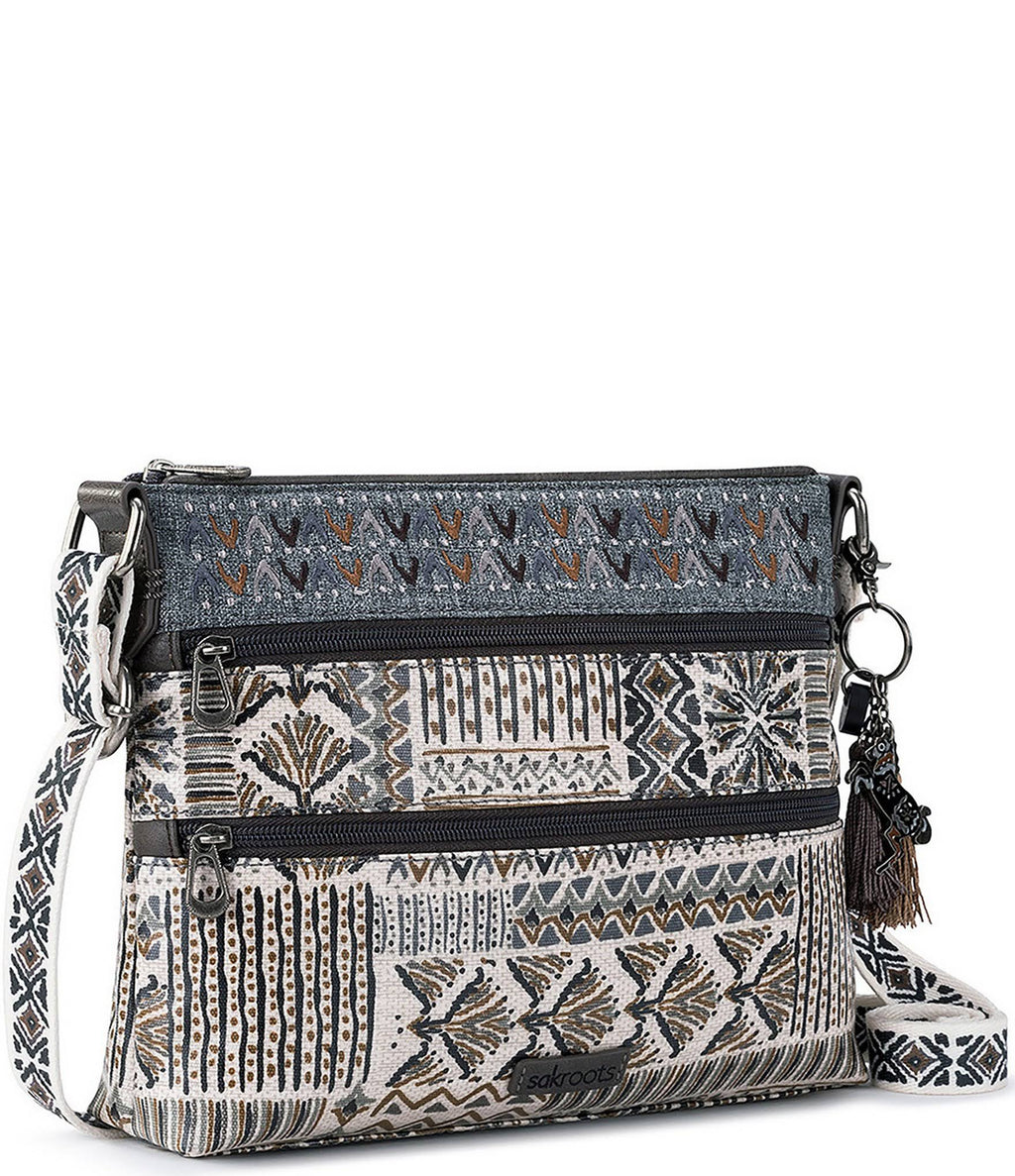 Double Zip Crossbody Bag T130