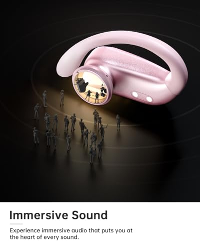 Wireless Bluetooth 5.3 IPX7 Waterproof Sports Earphones with Earhooks, 48H Playtime, Noise Cancelling Mic - Black A55182