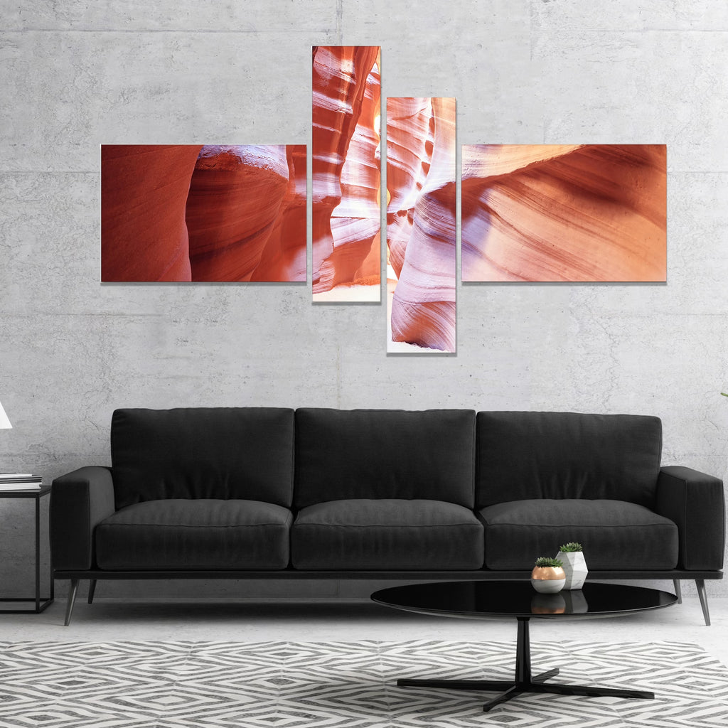Panoramic View Antelope Canyon Landscape Photography Canvas Print J3977