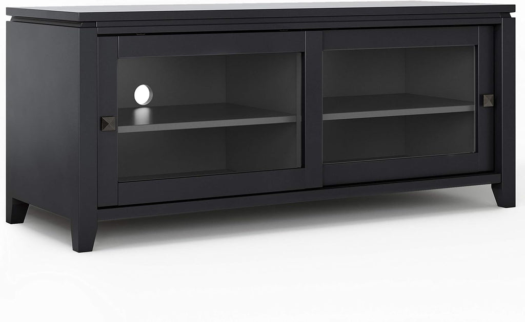 48 inch Solid Wood TV Media Stand in Farmhouse Grey D885841