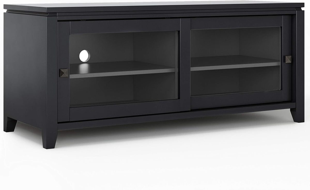 48 inch Solid Wood TV Media Stand in Farmhouse Grey D885841