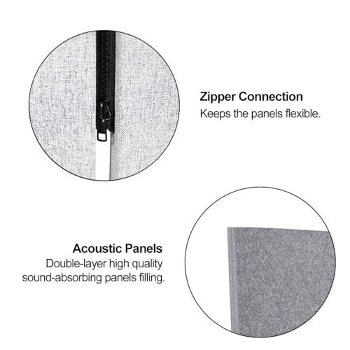 Freestanding Acoustic Room Divider L53082