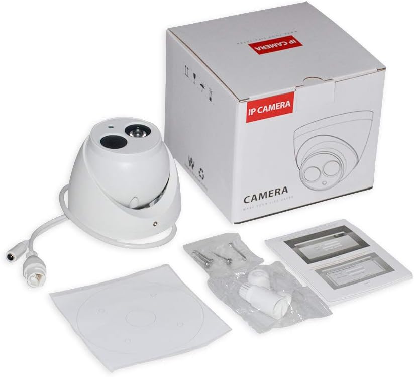 6MP Dome PoE IP Security Camera 2.8mm Lens IP67 Waterproof J783