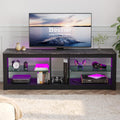 Rustic Brown 42 Inch TV Stand with LED O266