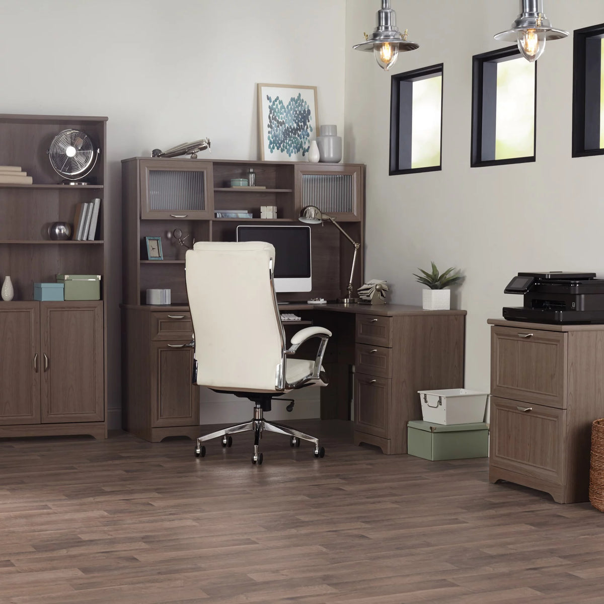 Gray L-Shape Corner Desk X691