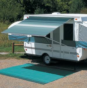 Campout Vinyl Bag Awning Ocean Blue 2.5m B17701