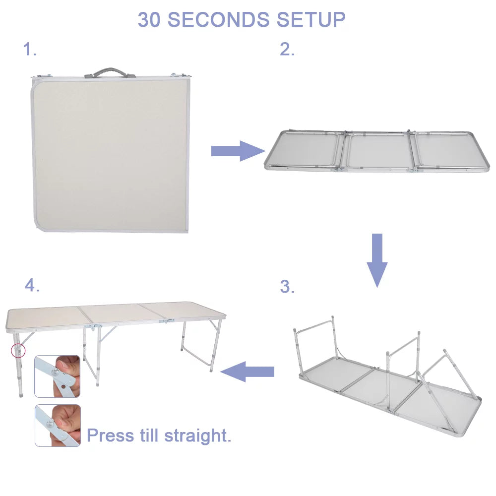 Portable Aluminum Folding Camping Table C433