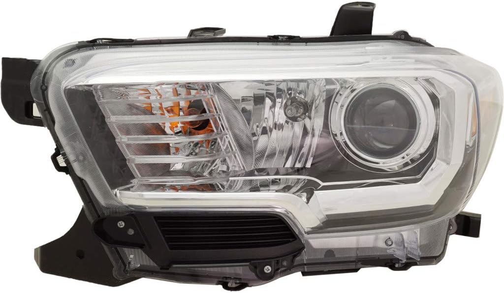 Toyota Tacoma Headlight Pair Driver and Passenger Side Halogen Type Daytime Running Light L4612
