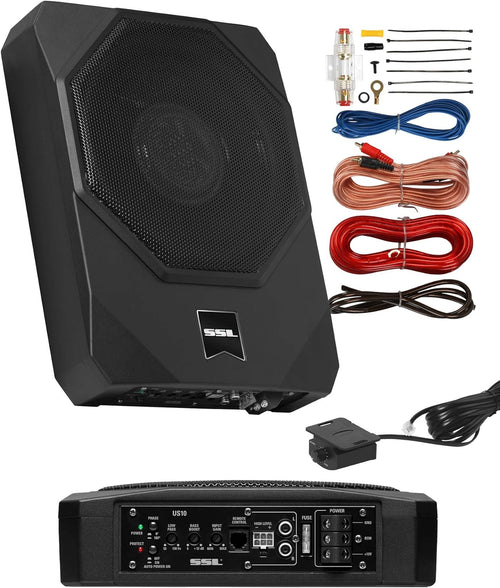 10 Inch Amplified Car Subwoofer with Remote Control L5579