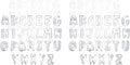 Stainless Steel Alphabet 26 PC Cutter Set B192