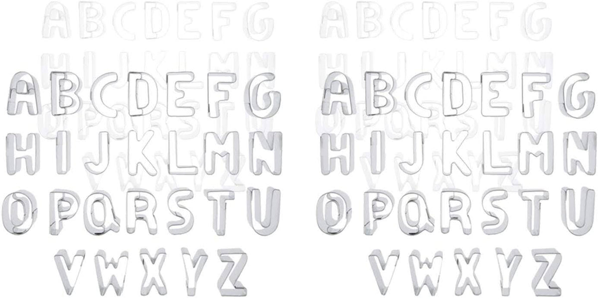 Stainless Steel Alphabet 26 PC Cutter Set B192