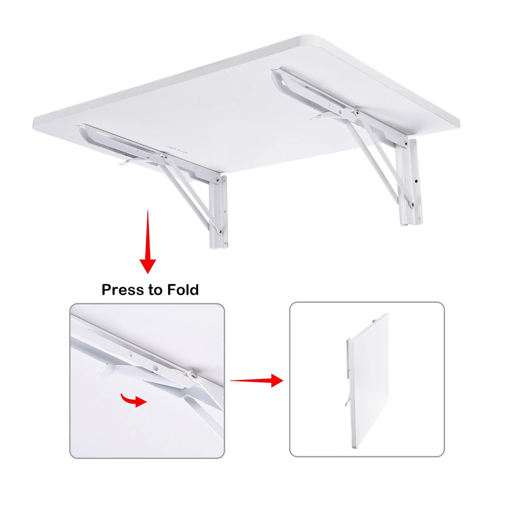 Wall Mounted Floating Folding Desk White T68105