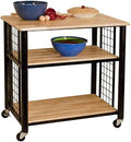 Contemporary Kitchen Cart in Black R293