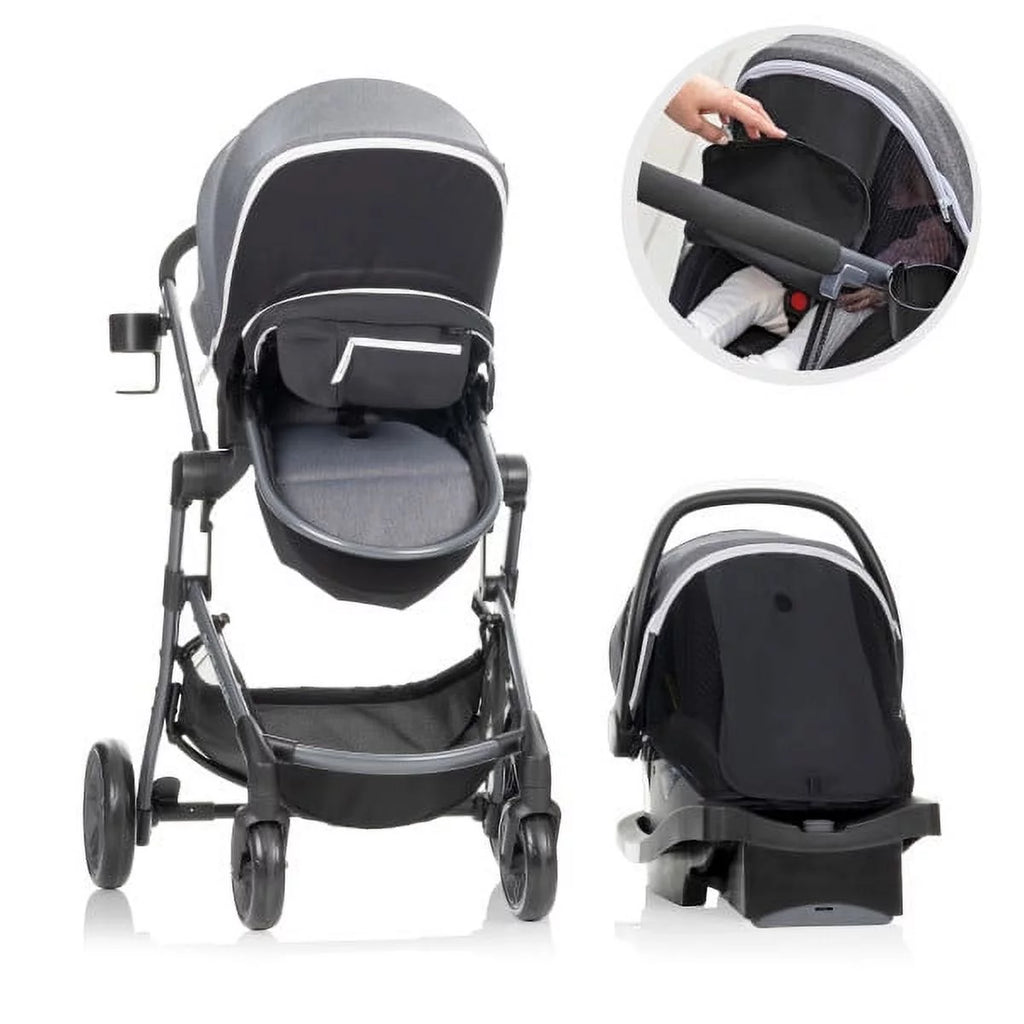 Black Unisex Travel System with Infant Car Seat O75746