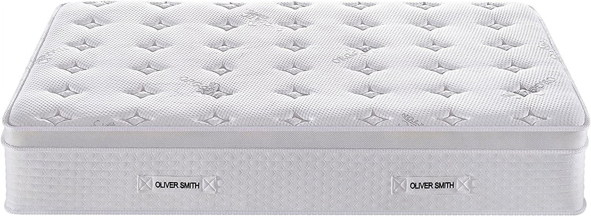 12 Inch Cool Memory Foam Spring Hybrid Euro Top Medium Firm Full Size Mattress F20757