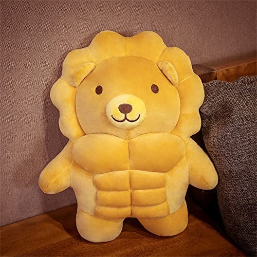 Cartoon Muscle Bear Plush Teddy Bear Large Doll, 27.5 inch A73657