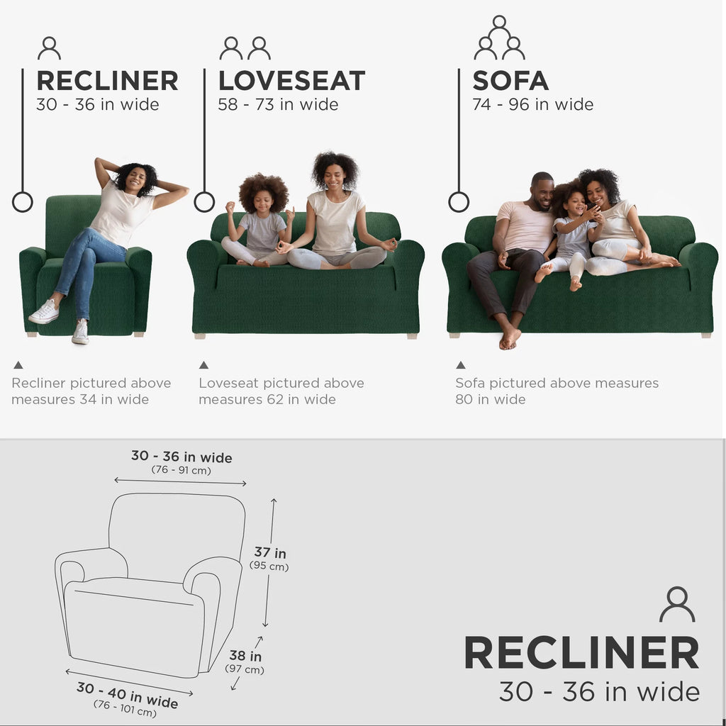 4-Piece Stretch Recliner Slipcover C508