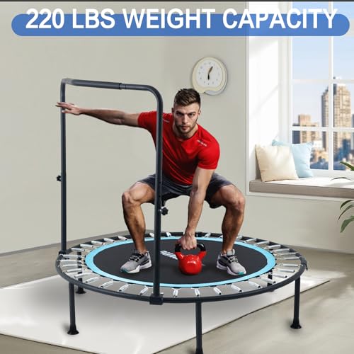40"/48" 330 LBS Foldable Rebounder with Adjustable Foam Handle F998