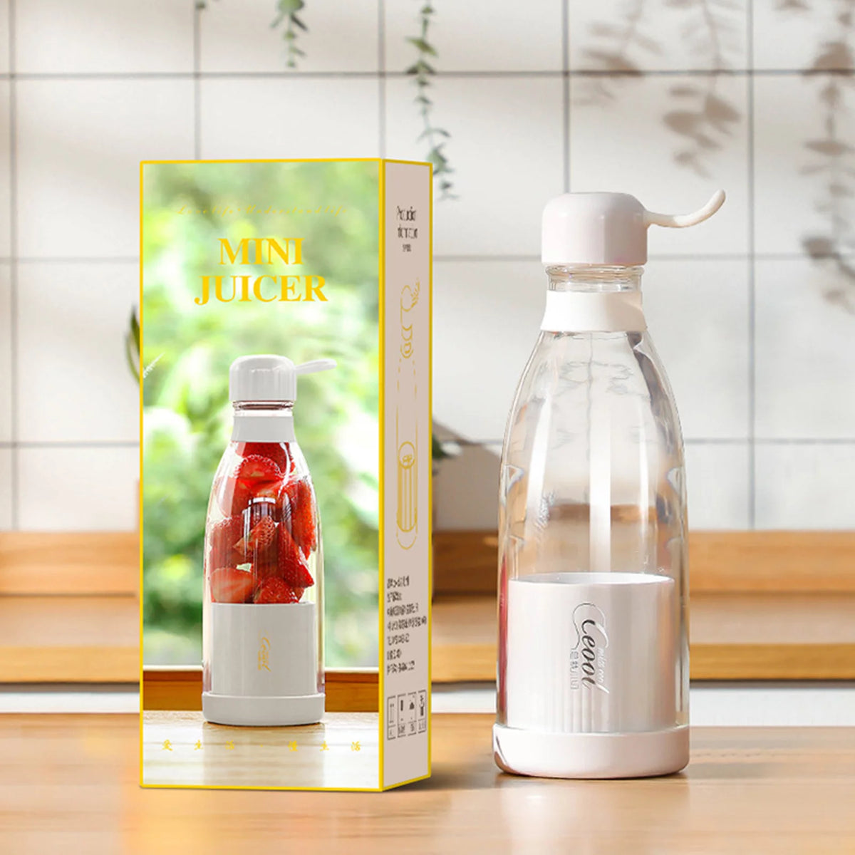 300mL Portable Electric Juicer Cup USB Blender F68075