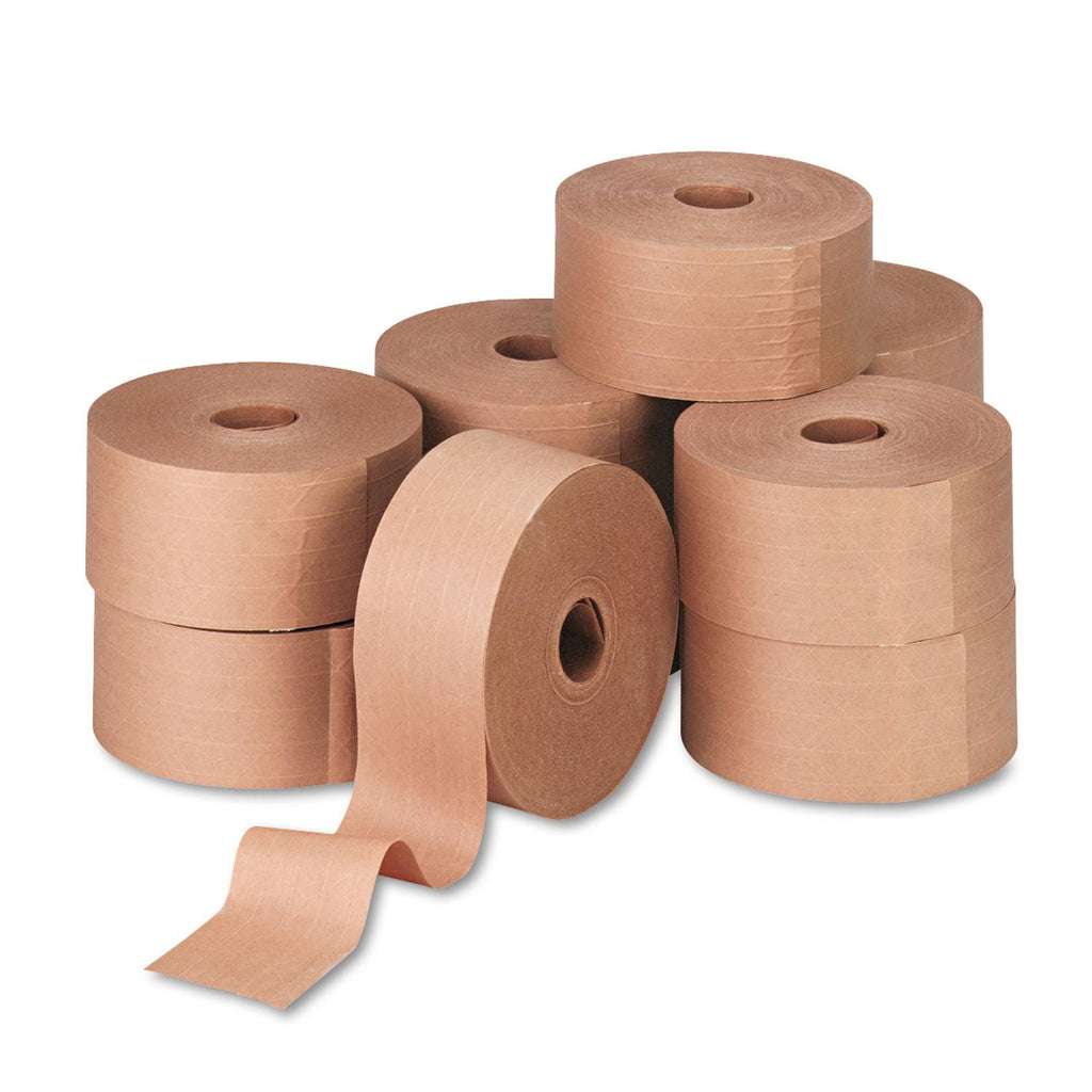 Brown Gummed Kraft Sealing Tape, 3x22 x 450 ft, 10/Carton I613973