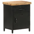 Mango Wood Bedside Cabinet with Storage Drawer L430267