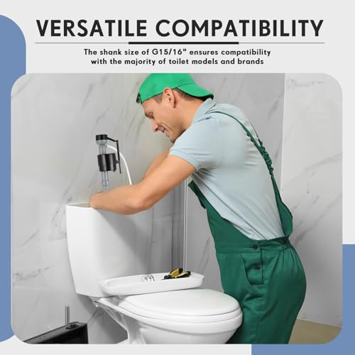 8 Pieces Toilet Fill Valve Tank Replacement Kit Q598