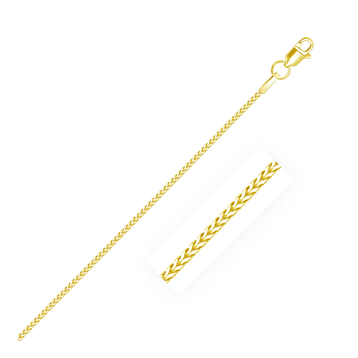 14k Yellow Gold Franco Chain Necklace 0.9mm Y5912