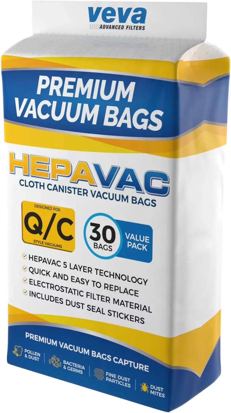 30 Pack HEPA Vacuum Bags Type Q Cloth Bag Y811
