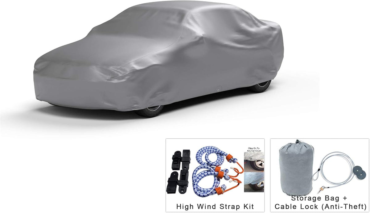 Weatherproof Car Cover with Fleece Lining U737055