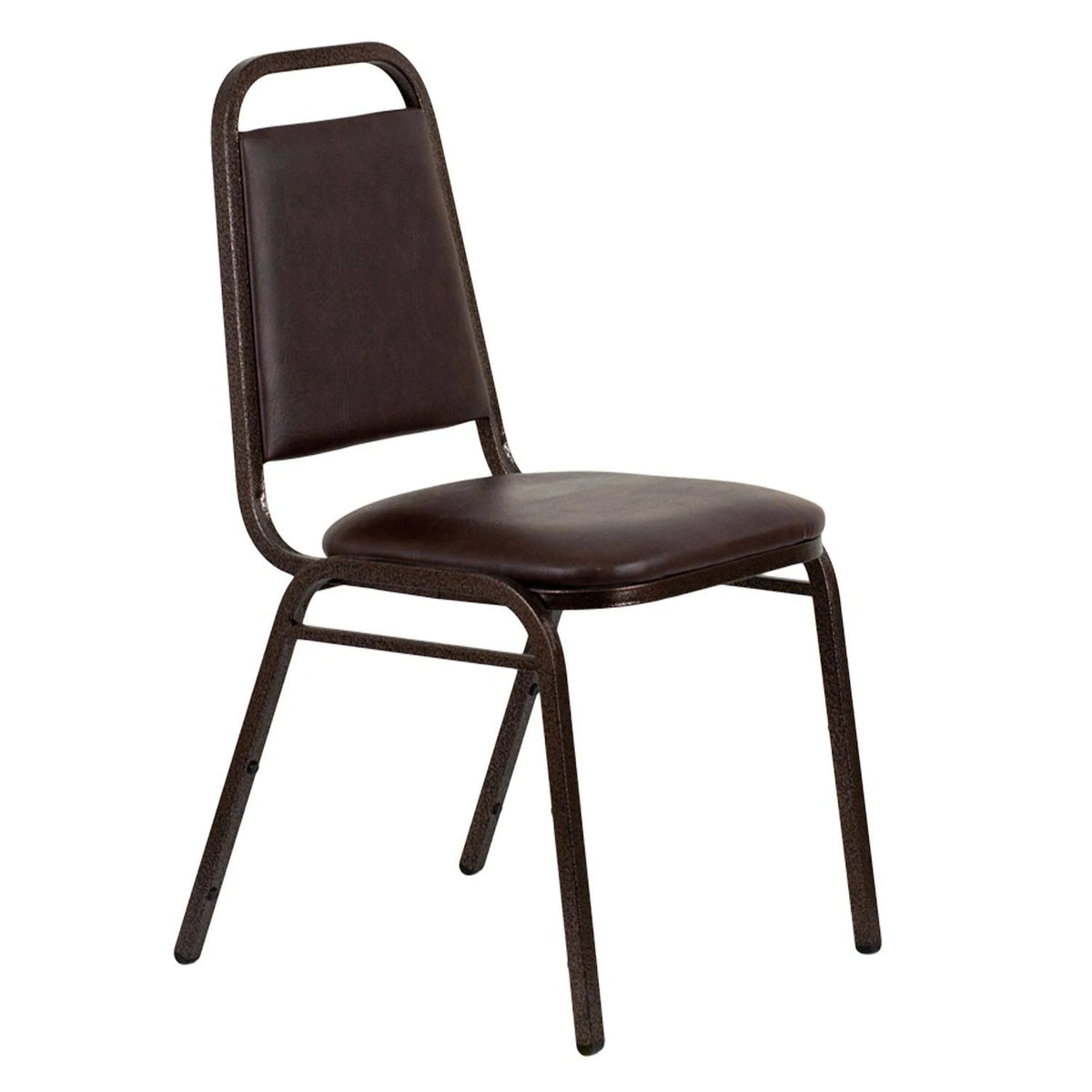 4 Pack Brown Vinyl Stacking Banquet Chair M625