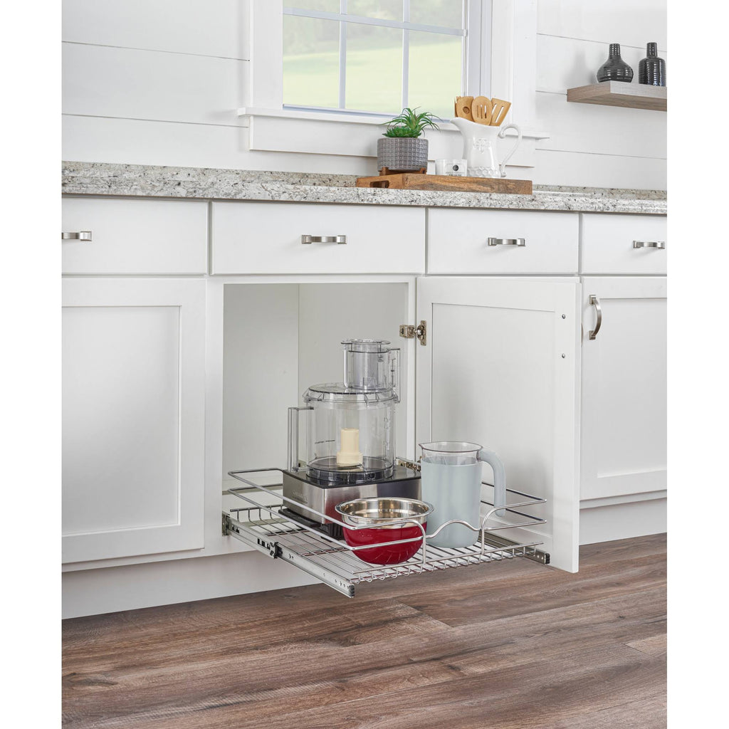 Single Kitchen Cabinet Pull Out Wire Basket M819