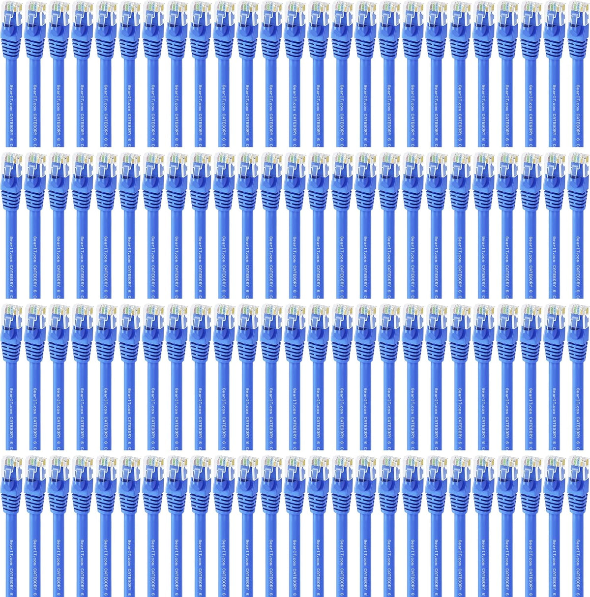 Cat6 Ethernet Cable 1 ft (100-Pack) Blue C166872