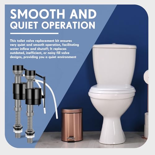 8 Pieces Toilet Fill Valve Tank Replacement Kit Q598