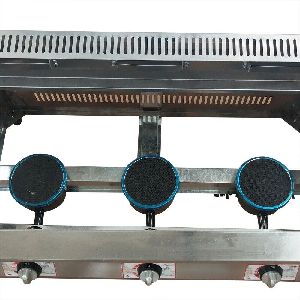 Commercial 18L 3-Pan Gas Fryer C357437