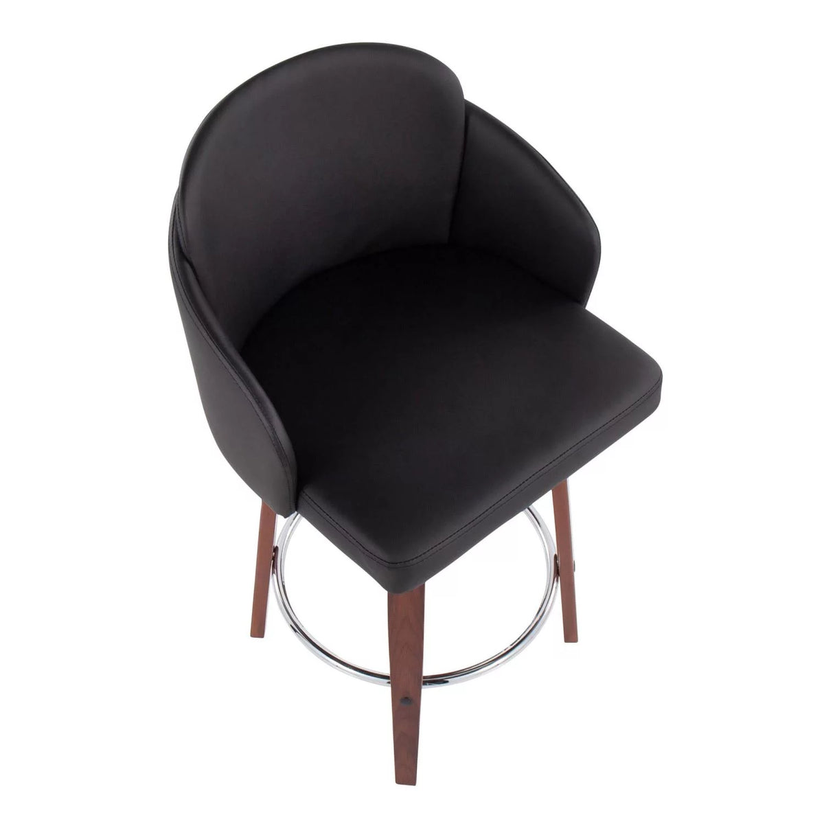 Faux Leather Counter Stools Set Of 2 L18618