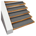 Set of 12 Gray Carpet Stair Treads K5576