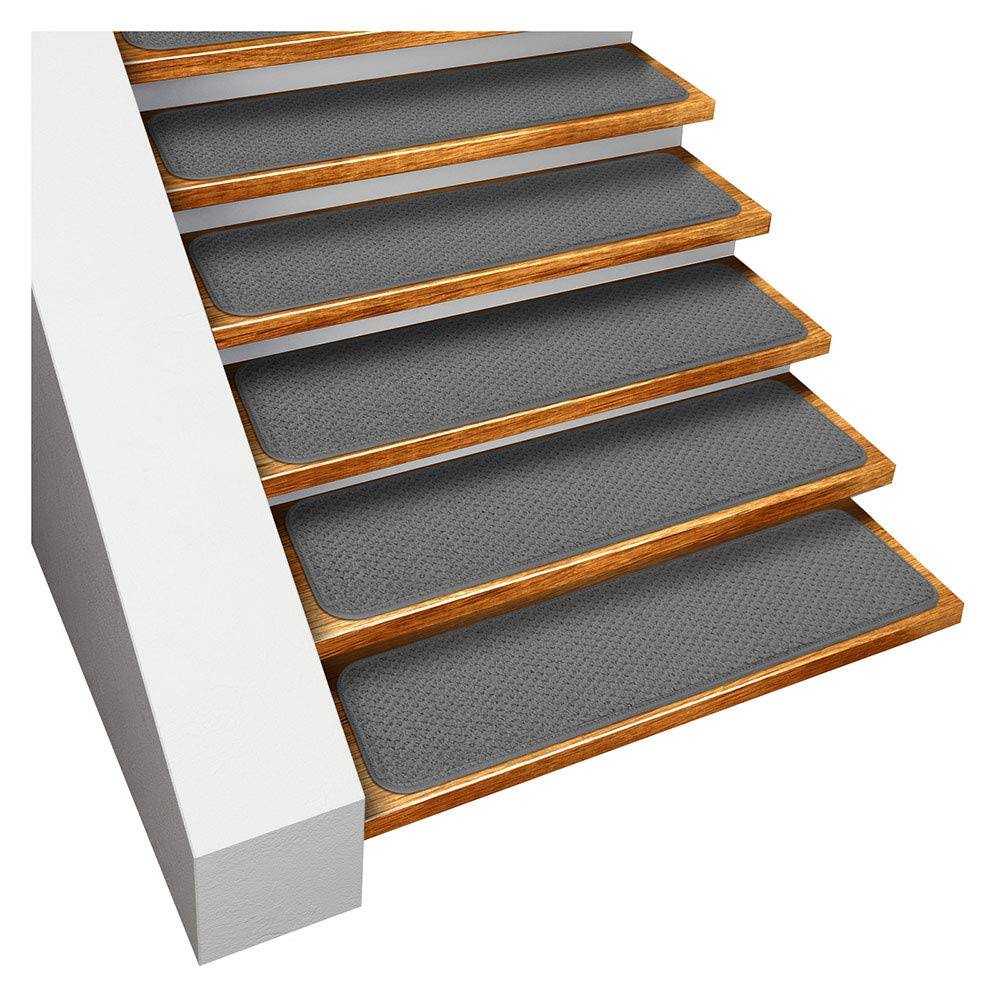 Set of 12 Gray Carpet Stair Treads K5576