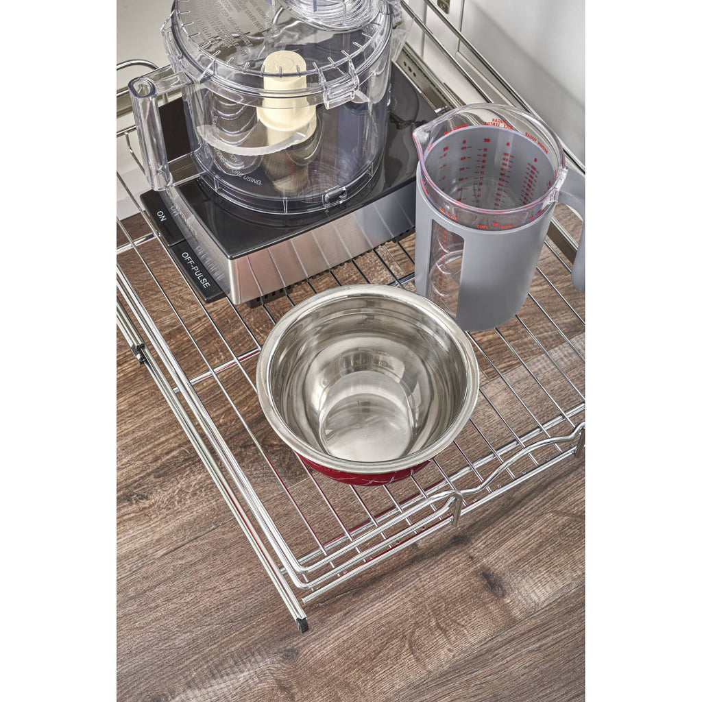 Single Kitchen Cabinet Pull Out Wire Basket M819
