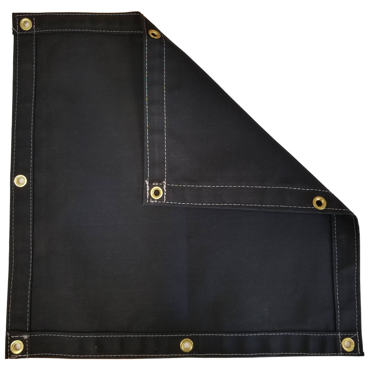 Black 20 x 20 Polyester Canvas Tarp R855540