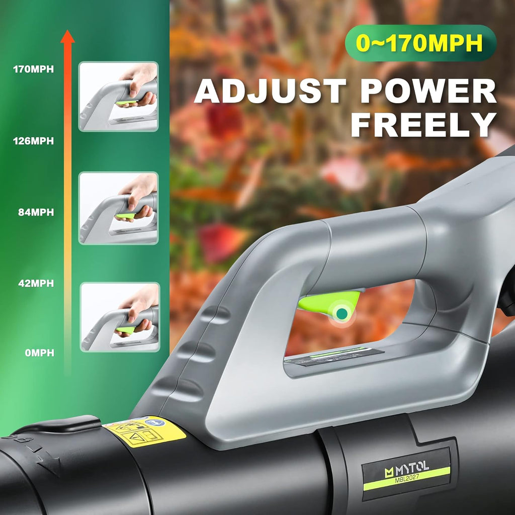 Cordless Leaf Blower 400CFM Variable Speed Battery Operated Z82991