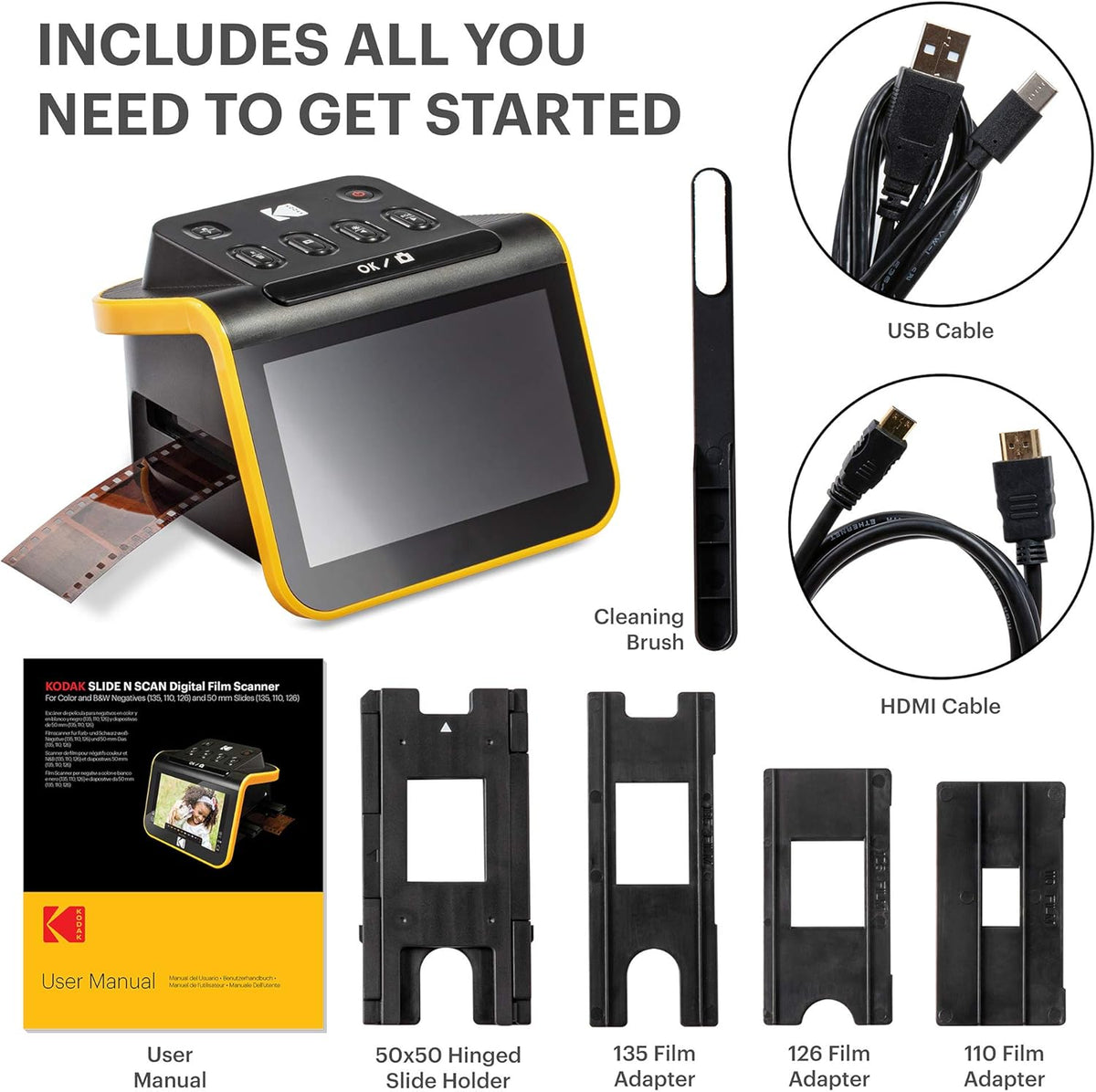 Film and Slide Scanner with 5” LCD Screen F23884