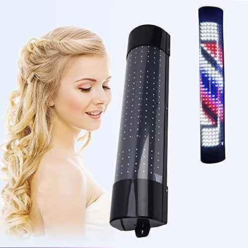Barber Pole LED Light Red Blue White Stripes Q5612