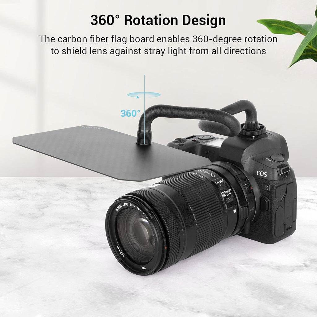 Matte Box for DSLRs and Mirrorless Cameras with Carbon Fiber Flag Board P755189