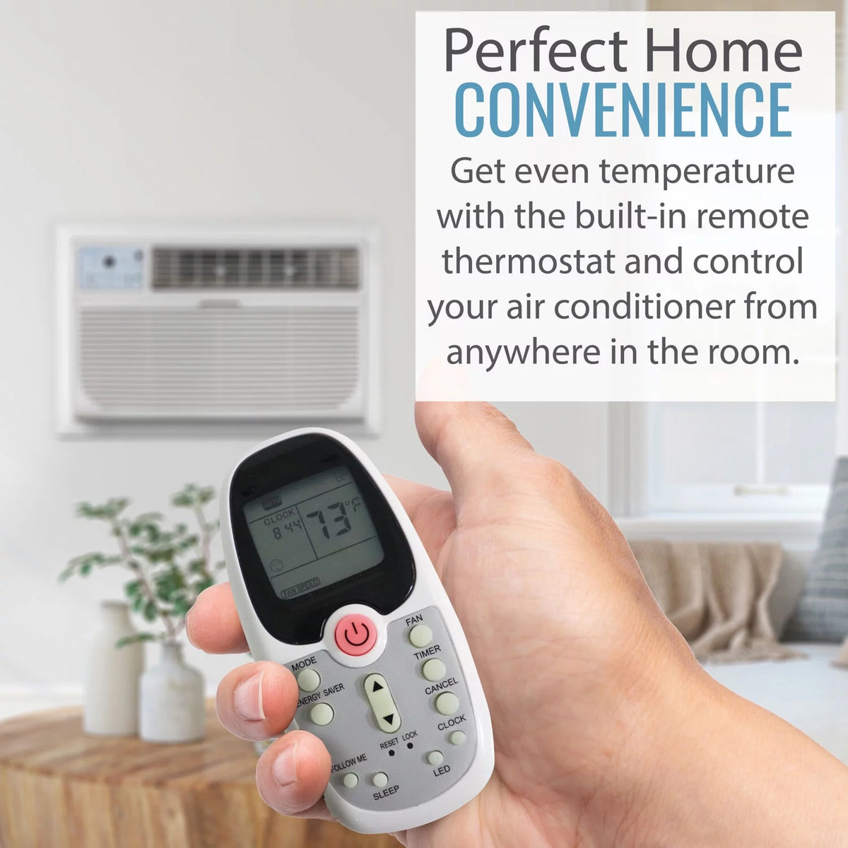 10,000 BTU 115-Volt Through-the-Wall Air Conditioner with Remote, White W932577