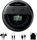 Black Portable CD Player with Dual Stereo Speakers E585